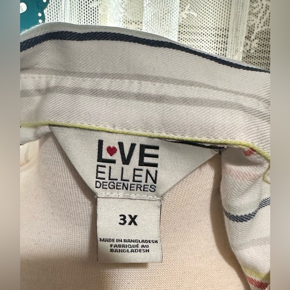 Love Ellen DeGeneres design, pullover striped top, 3X - Picture 7 of 7